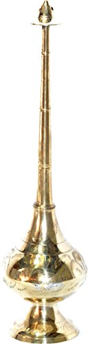 Holy Land Market Brass Holy Water Sprinkler for Catholic Church/Home use (12 Inches)