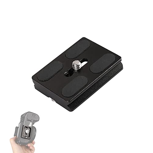Jaimela 50mm Placa de Zapata Universal Rápida con Tornillo de 1/4 y Compatible con Arca Swiss, Plató Rápido Sistema para Trípode/DSLR, QRL-50 Cover