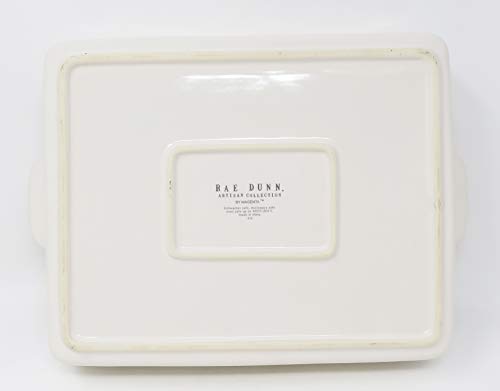 Rae Dunn Homemade In Large Letters Ll Casserole Baking Dish With Handles 10.5In X 8.5In Oven Microwave Dishwasher Safe. #TOP3