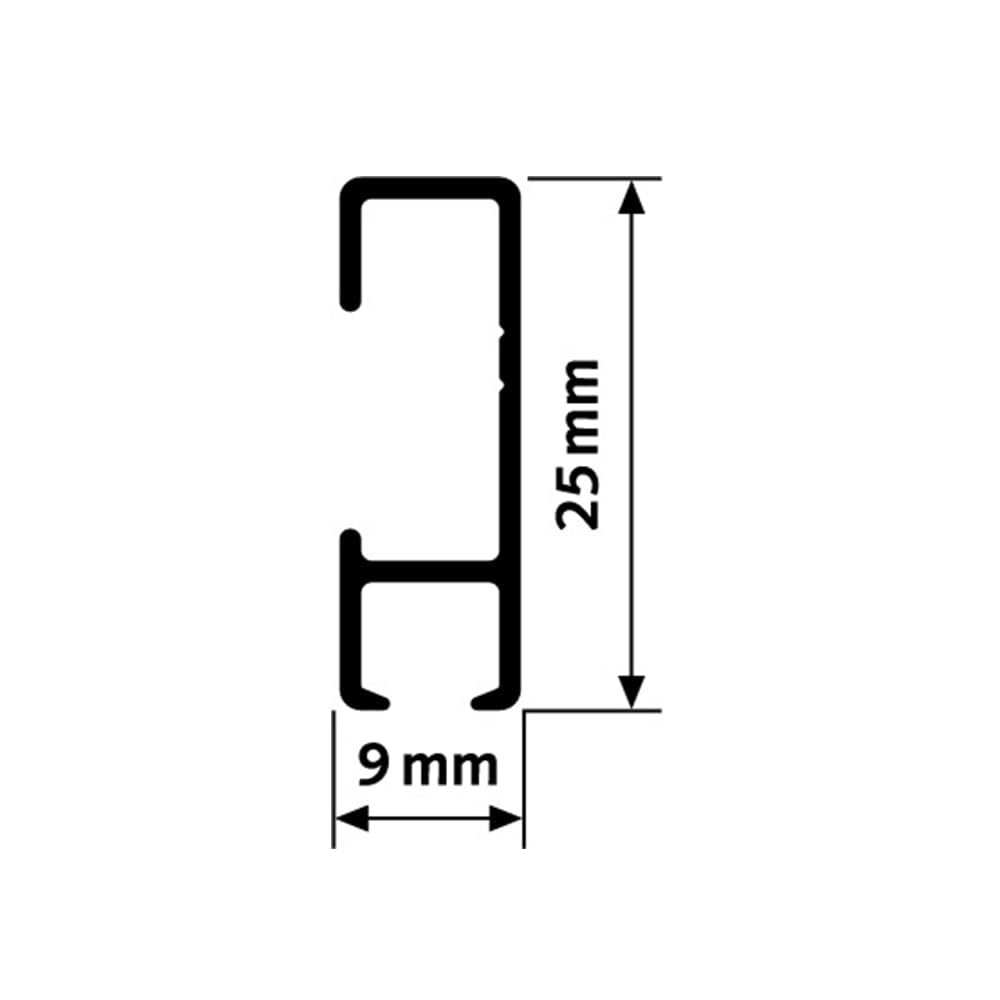 Artiteq Click Rail - Sistema di sospensione per pittura, 600 cm, primer bianco (RAL 9016), set completo di fili, ganci e materiale di fissaggio trasparenti, portata 30 kg p/m