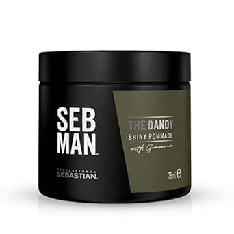 SEB MAN THE DANDY – Pomade mit leichtem Halt und Glanz-Finish – Styling Creme für lebendige Styles – mit anregendem Duft von Bergamotte und rosa Pfeffer – 75 ml