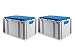 Produktbild PROREGAL SuperSparSet 2x Eurobox NextGen Seat Box Blau | HxBxT 36,5x40x60cm | 65 Liter | Griffe geschlossen | Eurobehälter, Sitzbox, Transportbox, Transportbehälter, Stapelbehälter