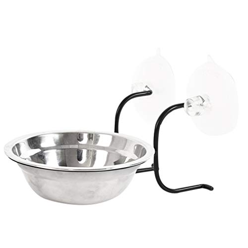 balacoo Hummingbirds Feeders Feeder s Humming Bird Hanging Pet Dog Bowls Stainless Steel Pet Food Water Basin Dish with Suction Cup for Cat Rabbit Bird Cage Feeder Hummingbirds