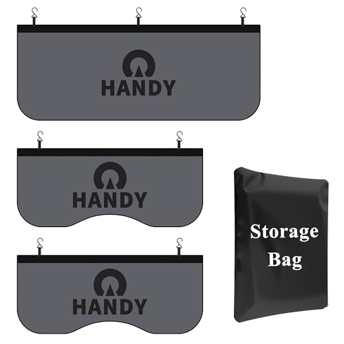HANDY Magnetic Fender Covers, 3-Pack with Storage Bag - Thick Padding, 10 Strong Magnets & Hooks for Secure Fit - Universal for Classic Cars, Sedans, Trucks and SUVs Gray by HANDY - Used condition - US$21.65