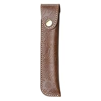 DONGKER Leder-Stifttasche Vintage - 17x4,5cm, Braun, Für Füllfederhalter & Kugelschreiber