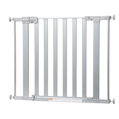 Safety 1st Walk Through Baby Gate with Door, Adjustable Pressure Mount Lift, Dog Gates, Fits 29"-38" Wide, 1-Pack, Silver - image 6