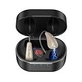 Hearing Aids Rechargeable for Seniors,Smart Noise Reduction & Echo Cancellation for Clear Sound, Comfort Fit & One-Touch Control