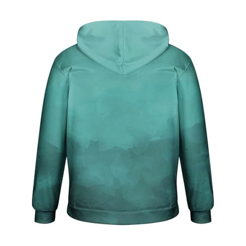 Finelylove Hoodies for Men Loose Fit Gradient Hoodies Pullover Long Sleeve Hooded Collar Drawstring Casual Sweatshirt4