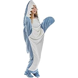 Manta con forma de animal, bonita manta de tiburón de cocodrilo, manta de franela suave con cola de tiburón, saco de dormir, disfraz para el hogar, espectáculos de cosplay