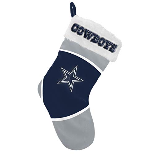 FOCO Dallas Cowboys NFL Christmas Stocking Plush Limited Edition Holiday Stocking Represent The NFC East and Show Your Team Spirit with Officially Licensed Football Fan Decorations