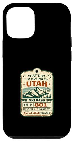 That's It I'm Moving to Utah ���B���e�[�W�X�L�[�p�X �A�E�g�h�A�\���g �X�}�z�P�[�X iPhone 12/12 Pro �p