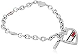 Verschluss: Knebelverschluss Tommy Hilfiger Fine Core Damen Armband Edelstahl Silber 16,5 cm