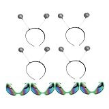 FOMIYES 8pcs Saucer Man Glasses Holiday Party Glasses Novelty Eyewear Accessories for Festival Dance Party Headwear Eyewear Accessories