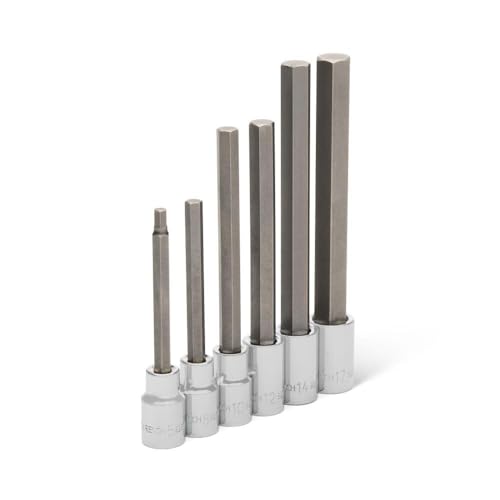 GEARWRENCH Long Hex Bit Socket Set 1/2 Drive 6 Piece MM | 82588 by GEARWRENCH - Image 2