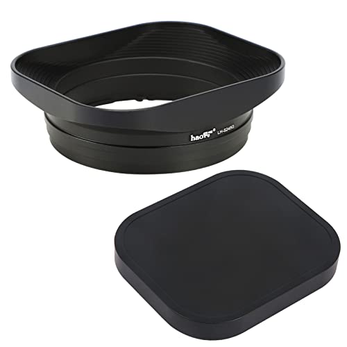Haoge LH-S245G Gegenlichtblende aus Metall mit Bajonettsockel für Sony FE 50 mm F2.5 G / FE 40 mm F2.5 G / FE 24 mm F2.8 G Objektivschirm mit Kappe auf Sony a7C a7R4 a7m4