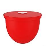 Dolvitrny KitchenAid-Mixer Silikon-Schüsseleinlagen, wiederverwendbar, antihaftbeschichtet, kompatibel mit 5 Qt Kippkopf-Mixern, mikrowellen- und kühlschrankfest (rot)