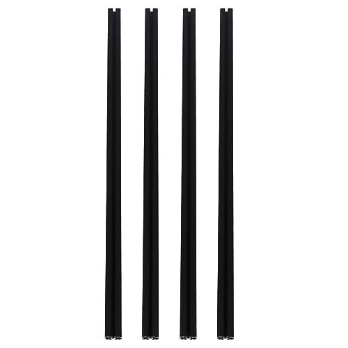 4 قطع 1000 ملم ملف بثق الومنيوم فتحة 4040 T قضيب خطي مؤكسد قياسي اوروبي 39.4 انش للطابعة ثلاثية الابعاد معدات الاتمتة سي ان سي مع مادة 6063-T5 (اسود)