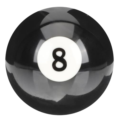 FOMIYES Palla da Biliardo in Resina Nera Numero 8 Palla da Allenamento per Biliardo Accessorio per Migliorare Abilità Resistente a Graffi e Urti Adatta a Bar e Sale Giochi
