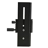 Supporto Asta Rotaia Macro Nero in Lega di Alluminio | Attacco Rapido, Portata Massima 2-5kg, Accessori Fotocamera per Supporto Guida
