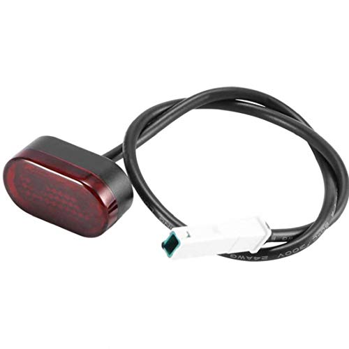 xuew Vespa luz de la Cola, Scooter eléctrico lámpara de luz Trasera Seguridad Scooters, ajustes para Xiaomi M365 Scooter de Vehículos Negro Cover