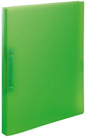HERMA Ring Binder Translucent in Black, A4, 25 mm Spine, Slim 2-Ring Binder Made of Plastic
