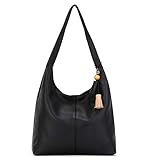 The Sak womens Women's Huntley Leather Hobo Handbag, Black, One Size US