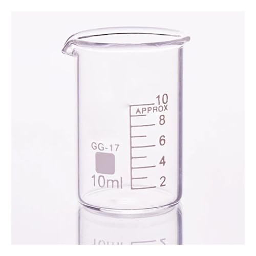 Bécher en verre borosilicaté de 10ml diamètre 26mm hauteur 35mm
