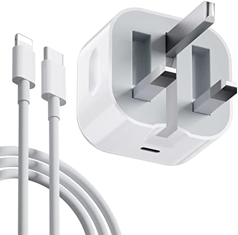iPhone Charger USB C Fast Charger, iPhone Fast Charger Cable and Plug, 20W USB C Charger, Type-C Wall Charger Plug with 1M Charging Cable Compatible with iPhone 14/12/13/11/Pro/Max/XR/XS/X/8, Pad