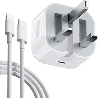 iPhone Charger USB C Fast Charger, iPhone Fast Charger Cable and Plug, 20W USB C Charger, Type-C Wall Charger Plug with 1M Charging Cable Compatible with iPhone 14/12/13/11/Pro/Max/XR/XS/X/8, Pad