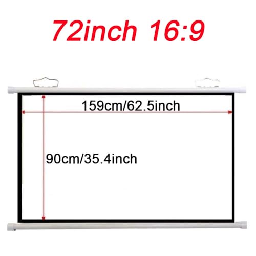 Pantalla de proyección manual 72 pulgadas 16:9 miniatura 7