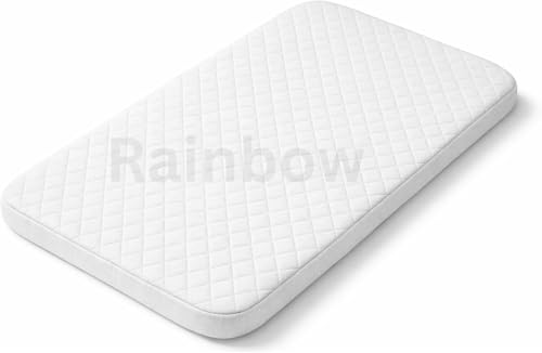 Next2Me Bedside Crib Mattress for Chicco & Tutti Bambini Next to Me Bedside Crib - Washable Hypo-Allergenic - Removable Quilted Cover - Extra Thick Size 83 x 51 (2 Inch)