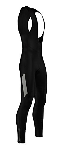 Calça de ciclismo térmica impermeável para homens da Zimco, Preto, Small