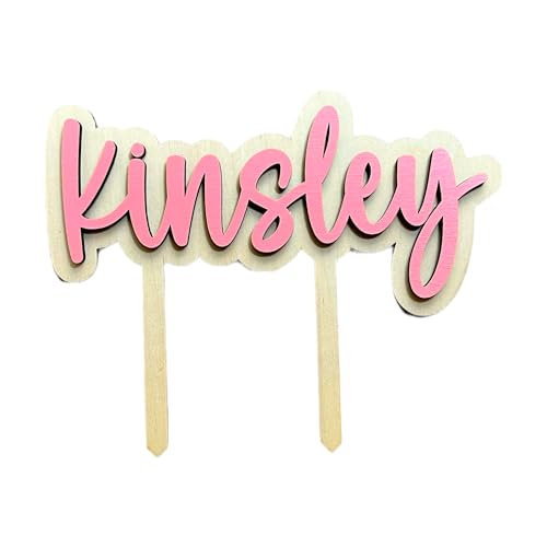 Personalized Name Birthday Cake Topper, 5.5" x 6"