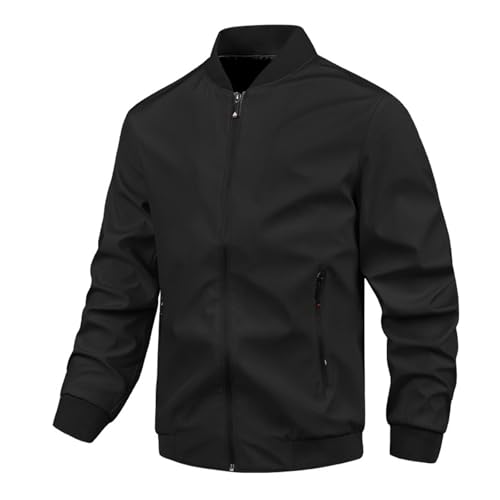 Mens Jackets Zip Up Stand Collar Spring Fall Fashion Casual Sport Jackets - image 1