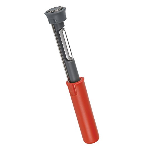 Prep Solutions By Progressive Core & Peel Apple Tool, Apple Corer Remover, Stainless-Steel With Sharp Serrated Blade, Pear Core Remover, Apple Peeler, Fruit Peeler, Dishwasher Safe #TOP1