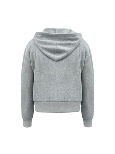 Men's Crop Zip Up Hoodie Long Sleeve Hooded Sweatshirts Casual Basic Outerwear with Pockets2