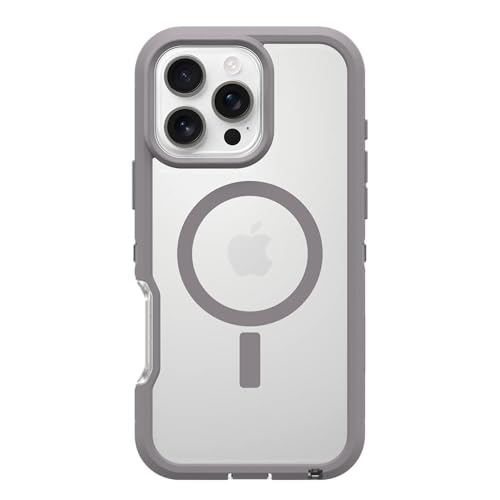 OtterBox iPhone 16 Pro Max Defender Series XT Clear Case - Snow Capped Clear - Tough, Rugged & Durable iPhone Case, Snaps on MagSafe, Pressure-Fitted Dual-Layer iPhone Case by OtterBox - Used condition - US$42.11