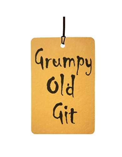 Image of Grumpy Old Git Car Air Freshener (Funny/Fun Xmas Christmas Stocking Filler/Secret Santa/Novelty Scented Gift)
