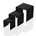 Ifavor123 Black Set of 3 Acrylic Display Stand Risers 3” 4” 5”