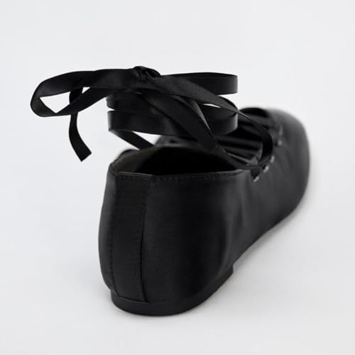 lace Up Ballet Flats for Women Mary Jane Ballet Flats4