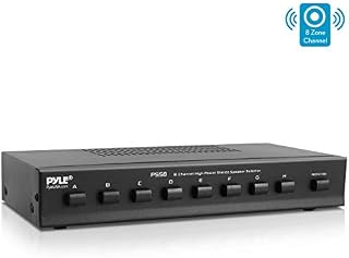 Premium New and Improved 8 Zone Channel Speaker Switch Selector Switch Box Hub