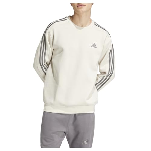 adidas Mens Essentials Fleece 3-Stripes Sweatshirt Alumina X-Large