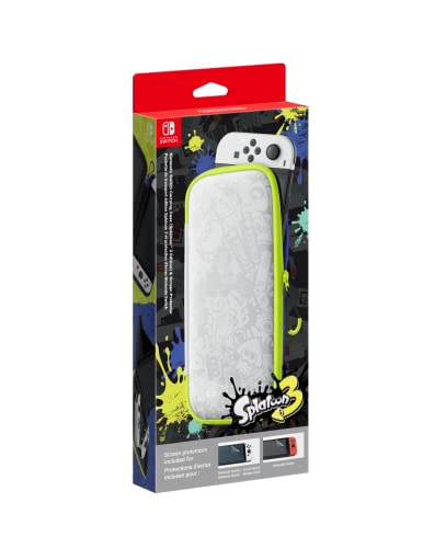 Nintendo Pochette de transport et protection d'écran Nintendo Switch - Modèle OLED Edition Splatoon 3 Nintendo Pochette de transport et protection d'écran Nintendo Switch - Modèle OLED Edition Splatoon 3