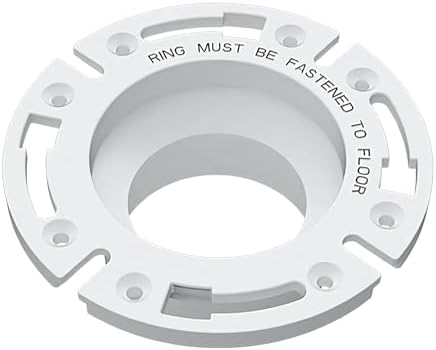 SEAFLO Universal Replacement RV Toilet 3" Floor Flange White image 5