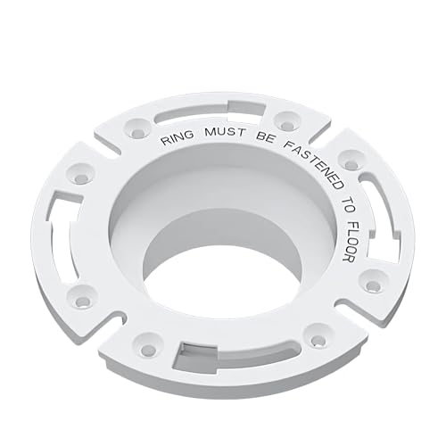 SEAFLO Universal Replacement RV Toilet 3" Floor Flange White