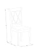 East West Furniture CLC-MAH-W Clarksville Dining Chairs - Double Cross Back Solid Wood Seat Chairs, Set of 2, Mahogany #2