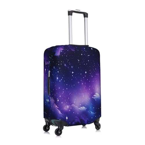 Luggage Cover Protector Purple Galaxy Nebula Suitcase Cover With Zipper, Luggage Cover For 18"-21" Suitcase Elastic Washable Stretch Suitcase Protector For Travel Vacation3