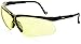 Uvex S3202 Genesis Safety Eyewear, Black Frame, Amber Ultra-Dura Hardcoat Lens