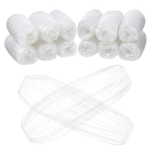 Alrhso 300Pcs Disposable Arm Sleeves Covers Plastic Arms Sleeves Waterproof Sleeve Covers Arm Oversleeves Clear Sleeve Arms Protectors Protective Cuffs for Crafting, Elastic On Cuff