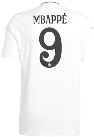 Real Madrid 2024-25 Mbappe 9 ユニフォーム Camisa de futebol Mbappe 9# Madrid 2024/25, Branco, M : Amazon.com